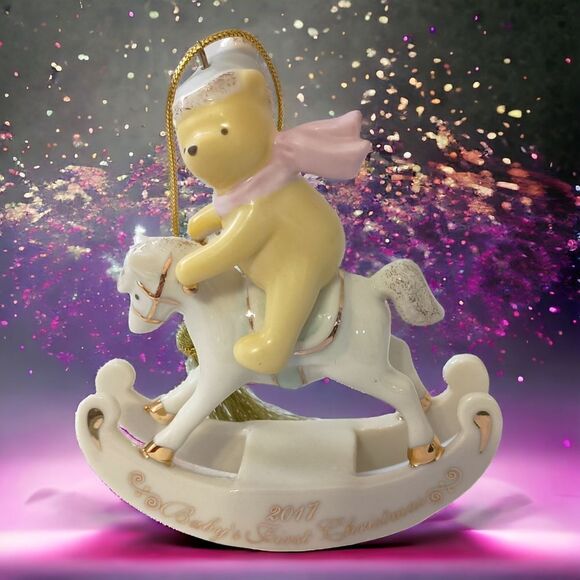 Lenox Other - Lenox Babys First Christmas Holiday 2017 Winnie The Pooh Rocking Horse Ornament.
